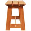 vidaXL Gartenbank Braun 119 x 35 x 47 cm Massivholz Kiefer