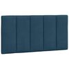 vidaXL Kopfteil-Kissen "Hanko" Blau 100 cm Samt