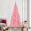 vidaXL Weihnachtsbaum mit 300 LEDs mit St&auml;nder Rosa 240 cm PVC