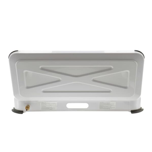 Gimeg Gaskocher 3-flammig Stahl Wei&szlig;