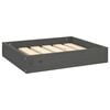 vidaXL Hundebett Grau 51,5x44x9 cm Massivholz Kiefer