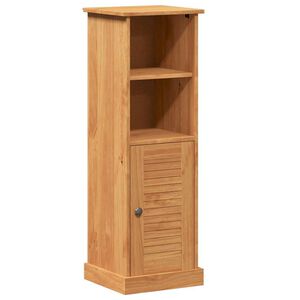 vidaXL Badezimmerschrank VIGO Braun und Honigbraun 37 x 34 x 110 cm