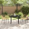 vidaXL Garten Essgruppe 3 pcs Braun Poly-Rattan
