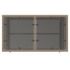 vidaXL 4-tlg. Garten-Sofagarnitur mit Kissen Beige Poly Rattan Glas