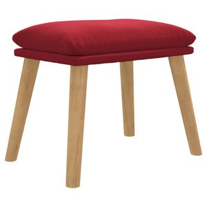 vidaXL Fu&szlig;hocker Weinrot 45x29,5x35 cm Samt