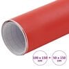 vidaXL Autofolien 2 Stk. Matt-Rot 100x150 cm+50x150 cm