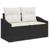 vidaXL Sofa Set mit Kissen 6 pcs Poly-Rattan