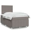 vidaXL Boxspringbett mit Matratze Taupe 120x190 cm Stoff