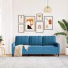 vidaXL 3-Sitzer-Sofa Blau 180 cm Samt
