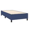 vidaXL Boxspringbett mit Matratze & LED Blau 100x200 cm Stoff