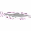 vidaXL Bodenbettgestell Braun 160 x 210 cm Massivholz Kiefer
