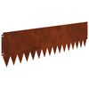 vidaXL Raseneinfassung 20 pcs 103 x 30 cm Stahl Rostig