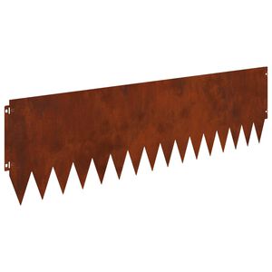 vidaXL Raseneinfassung 20 pcs 103 x 30 cm Stahl Rostig
