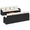vidaXL Gartensofa-set 9 stk. Schwarz Poly-Rattan