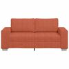 vidaXL Zweisitzer-Sofa Rot Orange 180x77x82 cm Cordstoff