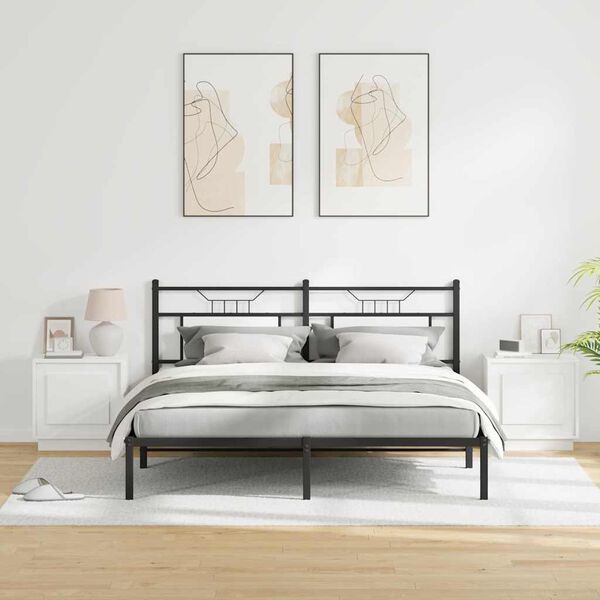 vidaXL Nachttisch 2 pcs Wei&szlig; 44 x 34,5 x 45 cm Holzwerkstoff