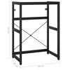 vidaXL Badezimmer Waschtischgestell Schwarz 59x38x83 cm Eisen
