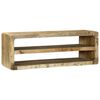 vidaXL TV-Schr&auml;nk mit Regal Braun 100 x 32 x 36 cm Massivholz Mango