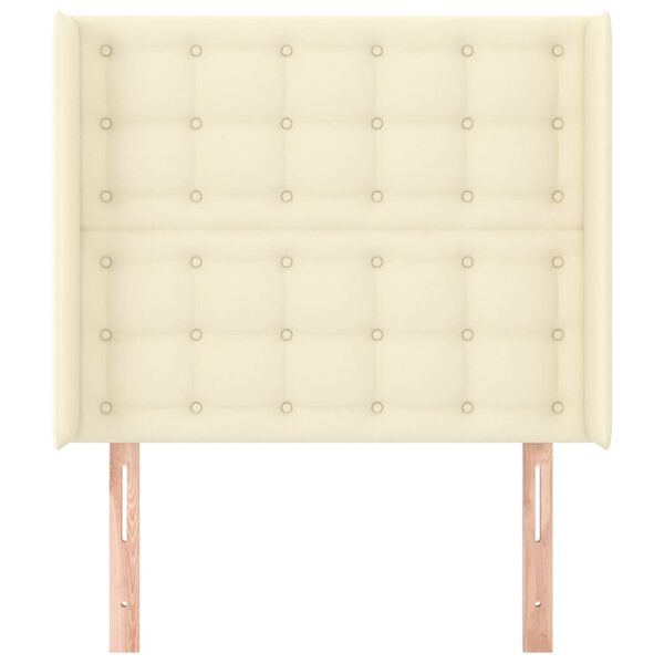 vidaXL Kopfteil mit Ohren Creme 83x16x118/128 cm Kunstleder