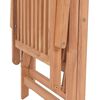 vidaXL Verstellbare Gartenstühle 4 Stk. Massivholz Teak