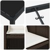 vidaXL Garten Essgruppe mit Kissen 9 pcs Braun Poly-Rattan