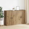 vidaXL Wandschrank 2 pcs Artisan-Eiche 69,5 x 34 x 90 cm Holzwerkstoff