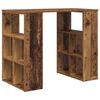 vidaXL Schreibtisch mit Regal Altholz 90 x 50 x 75 cm Holzwerkstoff