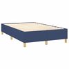 vidaXL Boxspringbettgestell Blau 120x200 cm Stoff