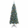 vidaXL K&uuml;nstlicher Weihnachtsbaum mit 300 LEDs mit St&auml;nder Gr&uuml;n 180 cm