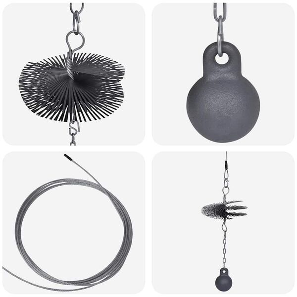 Runde Kaminreinigungsb&uuml;rste Durchmesser 15 cm