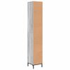 vidaXL Badezimmerschrank mit Speicher Graues Sonoma 31,5 x 33 x 190 cm