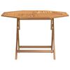 vidaXL Gartentisch Klappbar 110x110x75 cm Massivholz Teak