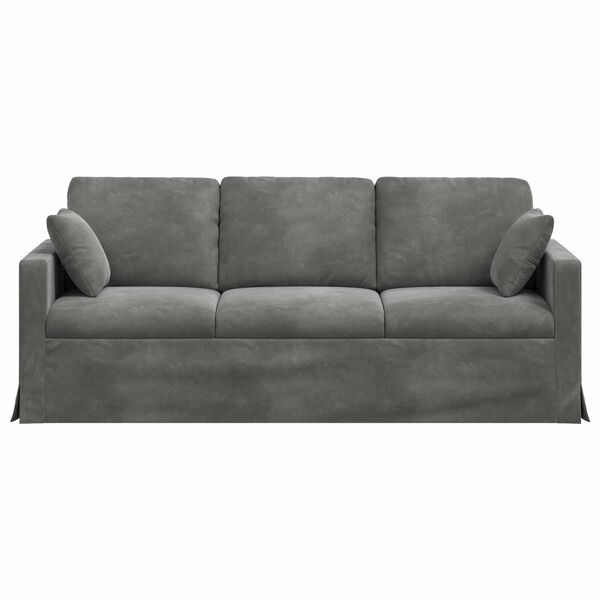 vidaXL Sofa Dunkelgrau Gesamtabmessungen: 198 x 78 x 80 cm (B x T x H)