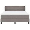 vidaXL Boxspringbett mit Matratze Taupe 160 x 200 cm Stoff