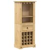vidaXL Weinregal Corona 56x35x134,5 cm Massivholz Kiefer