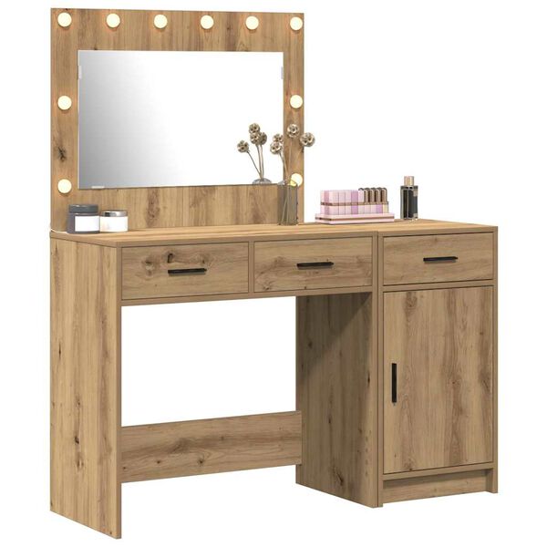 vidaXL Schminktisch mit T&uuml;r 2 pcs Braun 40 x 41 x 75 cm Holzwerkstoff