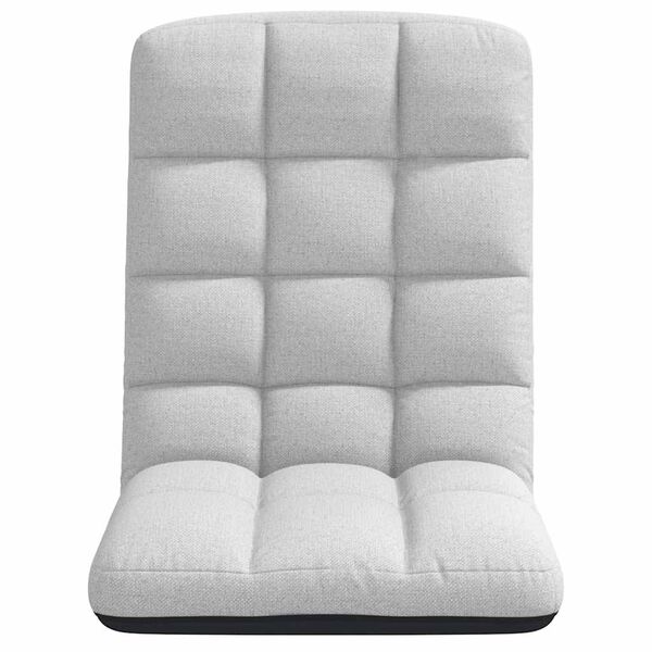 vidaXL Bodenstuhl Faltbar Wolkengrau 71x51x62 cm Stoff