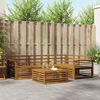 vidaXL Outdoor-Sofagarnitur 5 pcs Natur Massivholz Akazie