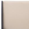 vidaXL Bettgestell Creme Stoff 100&times;200 cm