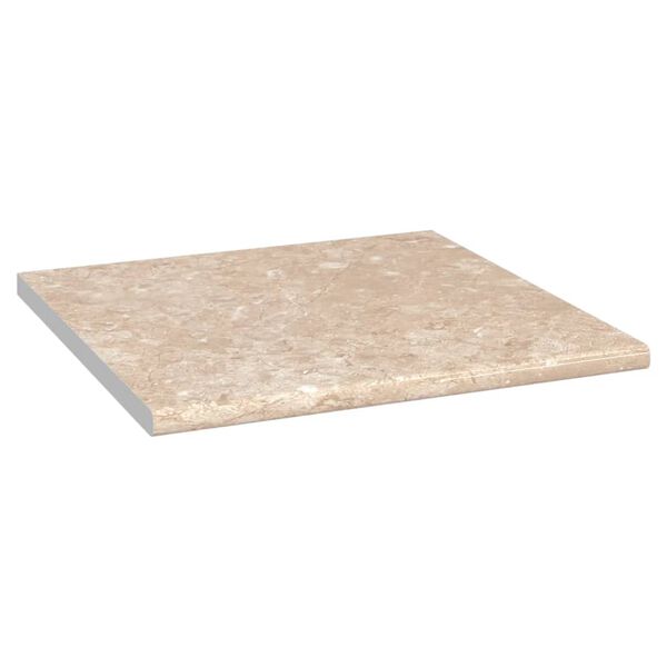 vidaXL K&uuml;chenarbeitsplatte Beige mit Marmor-Struktur 60x60x2,8 cm