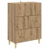 vidaXL Schubladenschrank 66 x 34,5 x 90 cm Holzwerkstoff Artisan-Eiche