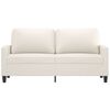 vidaXL 2-Sitzer-Sofa Creme 140 cm Kunstleder