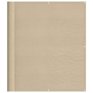 vidaXL Balkon-Sichtschutz Beige 120x700 cm 100 % Polyester-Oxford