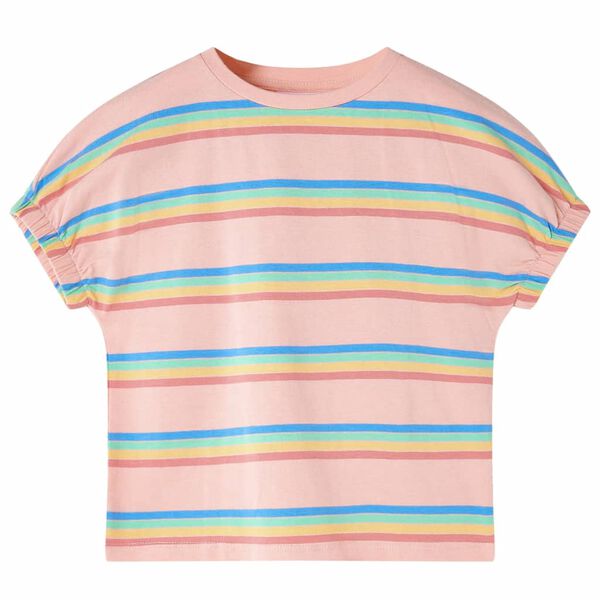 Kinder-T-Shirt Pfirsichrosa 128