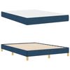 vidaXL Boxspringbett mit Matratze Blau 140 x 200 cm Stoff