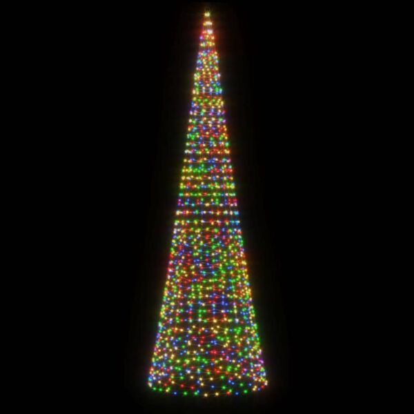 vidaXL LED-Weihnachtsbaum 1534 LEDs Mehrfarbig 500 cm