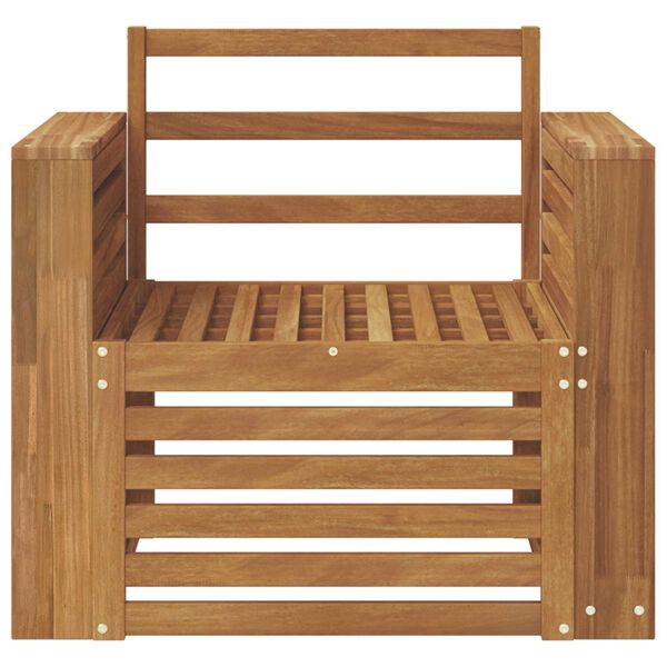 vidaXL Outdoor-Sofagarnitur Natur 79 x 63 x 73 cm Massivholz Akazie