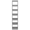 vidaXL Bücherregal/Raumteiler Grau Sonoma 40x30x198 cm