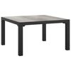 vidaXL Garten-Couchtisch Grau 55x55x31 cm DPC und Stahl