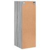 vidaXL Wandschrank mit Glastüren Grau Sonoma 35x37x100 cm
